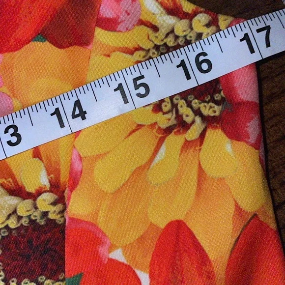 Calvin Klein Floral Print Midi Dress Summer Spring Fall Semi Formal Size 10 New - Picture 9 of 10